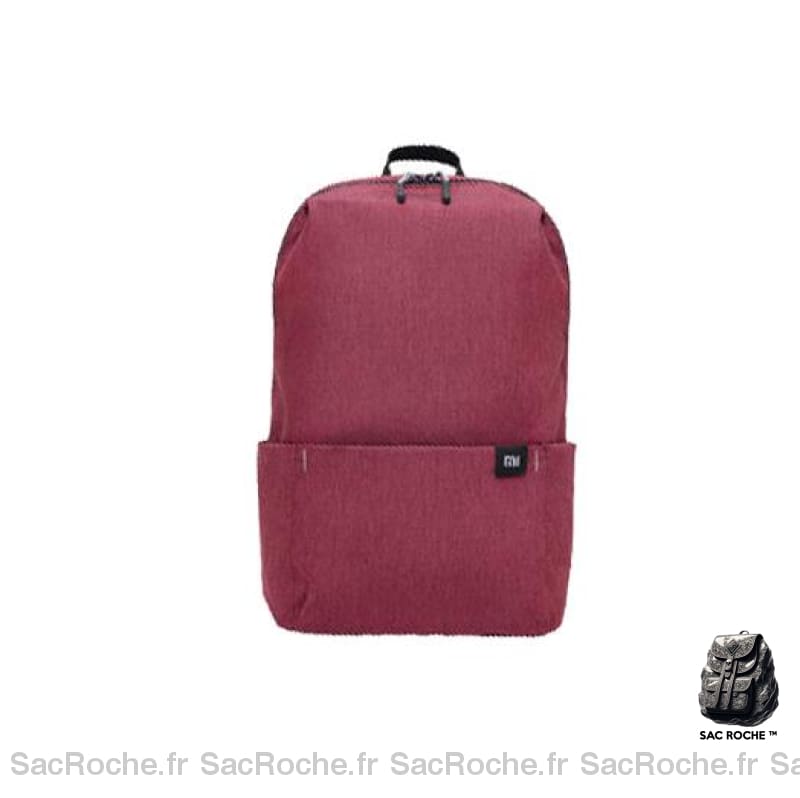 Sac à dos couleur unie style urbain - Rouge - Mini sac à dos Xiaomi Mi Xiaomi
