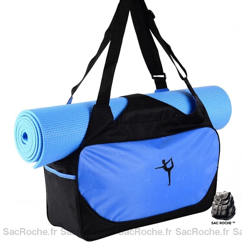 Sac à dos de Yoga multifonctions avec un tapis yoga bleue