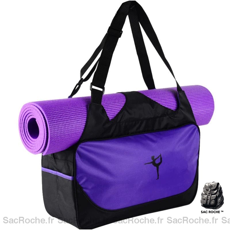 Sac à dos de Yoga multifonctions avec tapis yoga violet