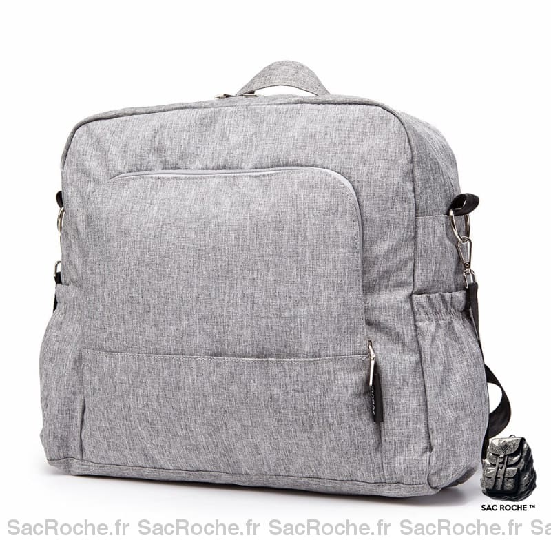 Grand sac à langer gris pour bébé - Sac Sac à langer