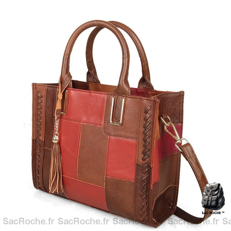 Sac À Main Cuir Coloré Original Femme Main Femme