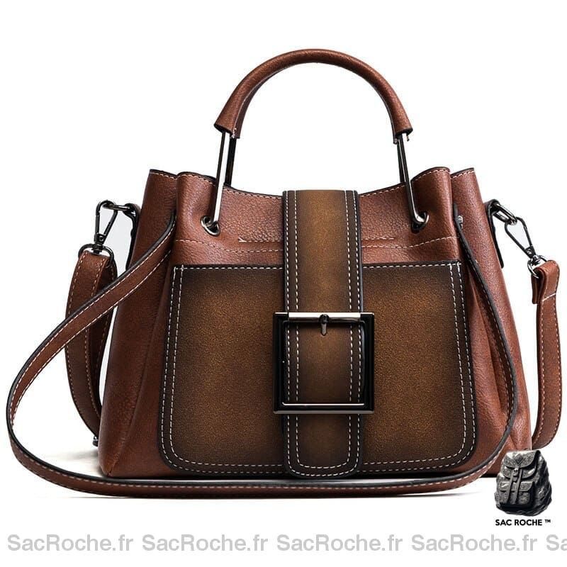 Sac À Main Éthique Qualité Vegan Marron Main Femme