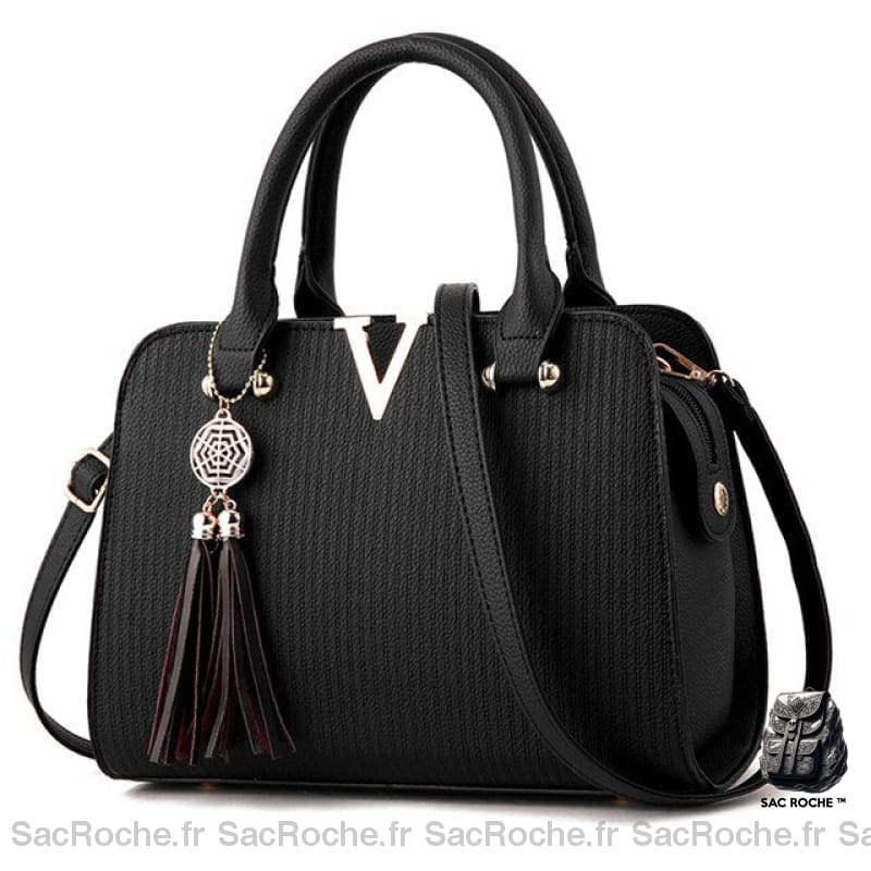 Sac À Main Styliste Petit Et Tendance. Noir Main Femme