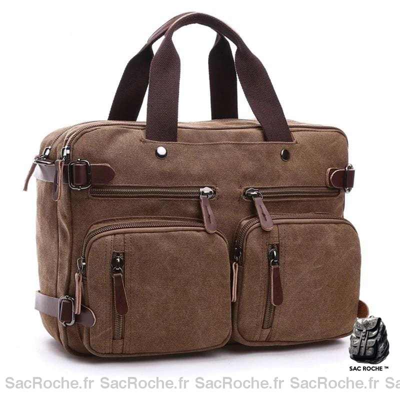 Sac À Main Toile Petit Format Marron Main Femme