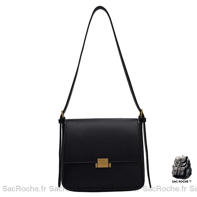 Sac Bandoulière Charmant Petit | Maroquinerie Haut De Gamme Noir Sac À Main Femme