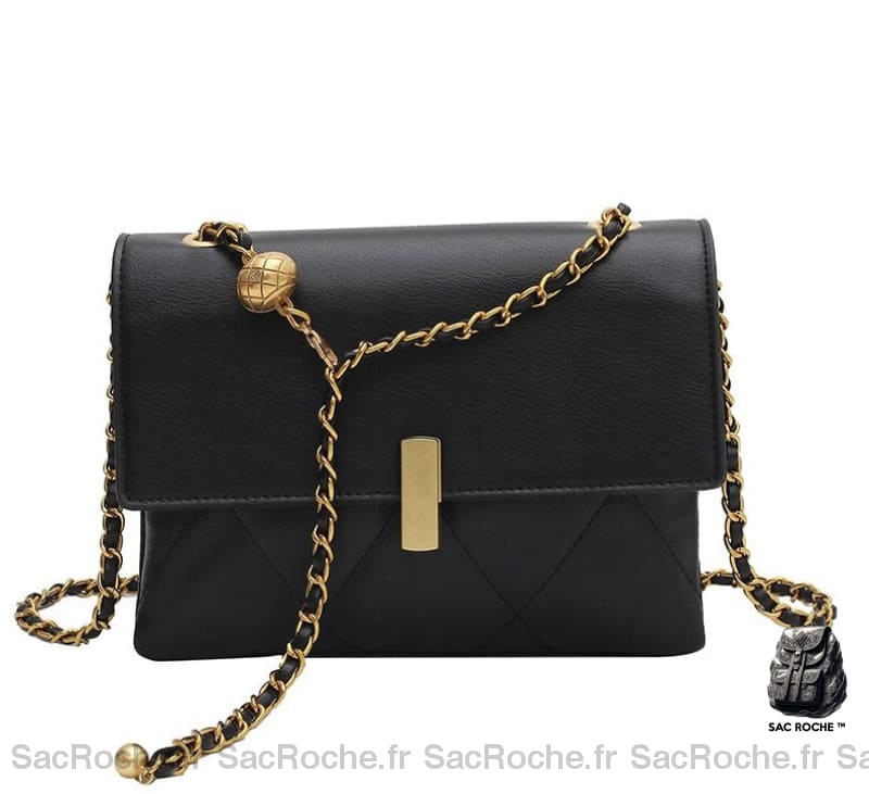 Sac Bandoulière Chic Petit Noir Sac À Main Femme