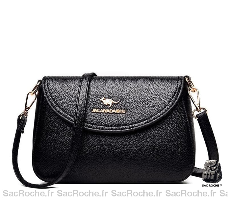 Sac Bandoulière Cuir Femme: Elégance Et Praticité ! Noir Sac À Main Femme