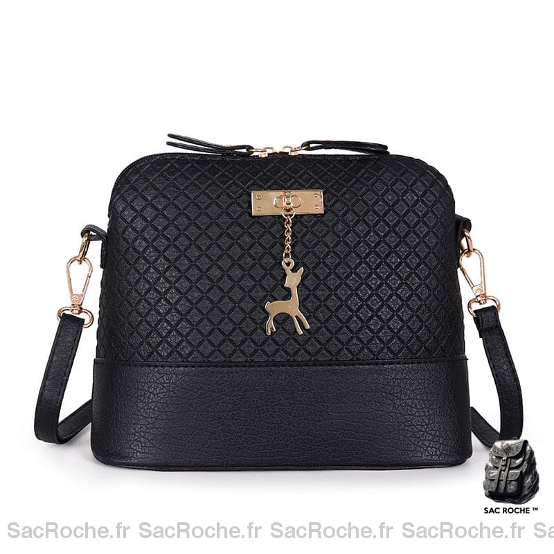 Sac Bandoulière Cuir Femme Petit Noir Sac À Main Femme