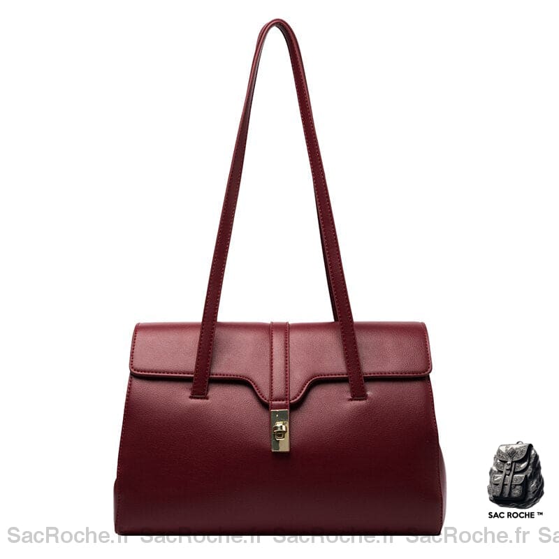 Sac Bandoulière Femme Élégant Rouge Sac À Main Femme