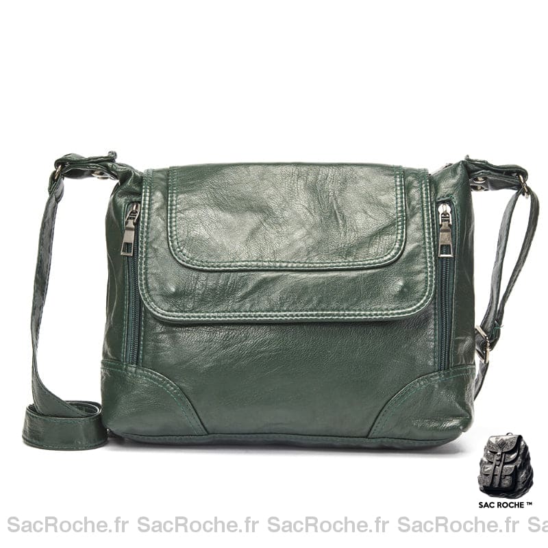 Sac Bandoulière Femme Simili Cuir Vert Sac À Main Femme