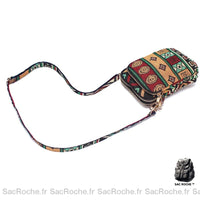 Sac Bandoulière Motifs Aztèques Bohème Pochette Femme