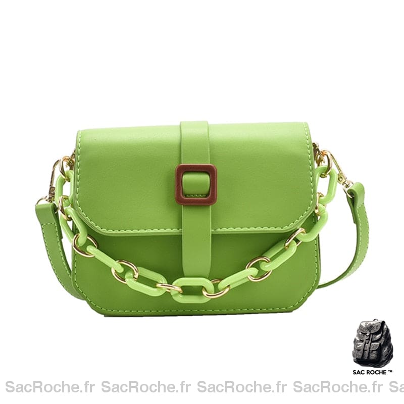 Sac Bandoulière Vert Petit Sac À Main Femme