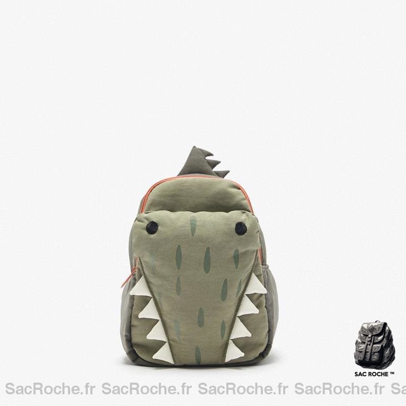 Sac à dos crocodile vert en 3D - Sac à dos scolaire Sac à dos