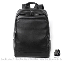 Sac Dos Cuir Homme Véritable Noir Sac À