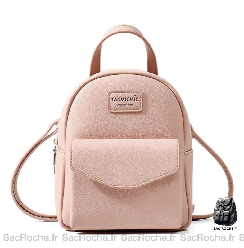 Sac Dos Femme Mini Simplicité Rose Petit À Dos Femme