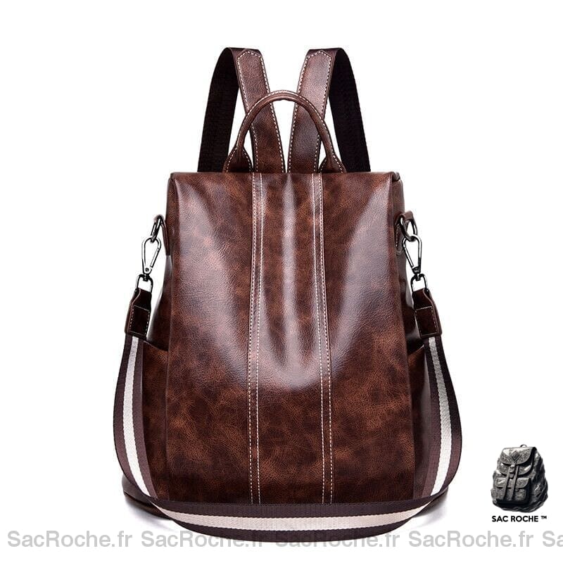 Sac Dos Femme Vintage Marron Petit À Dos Femme