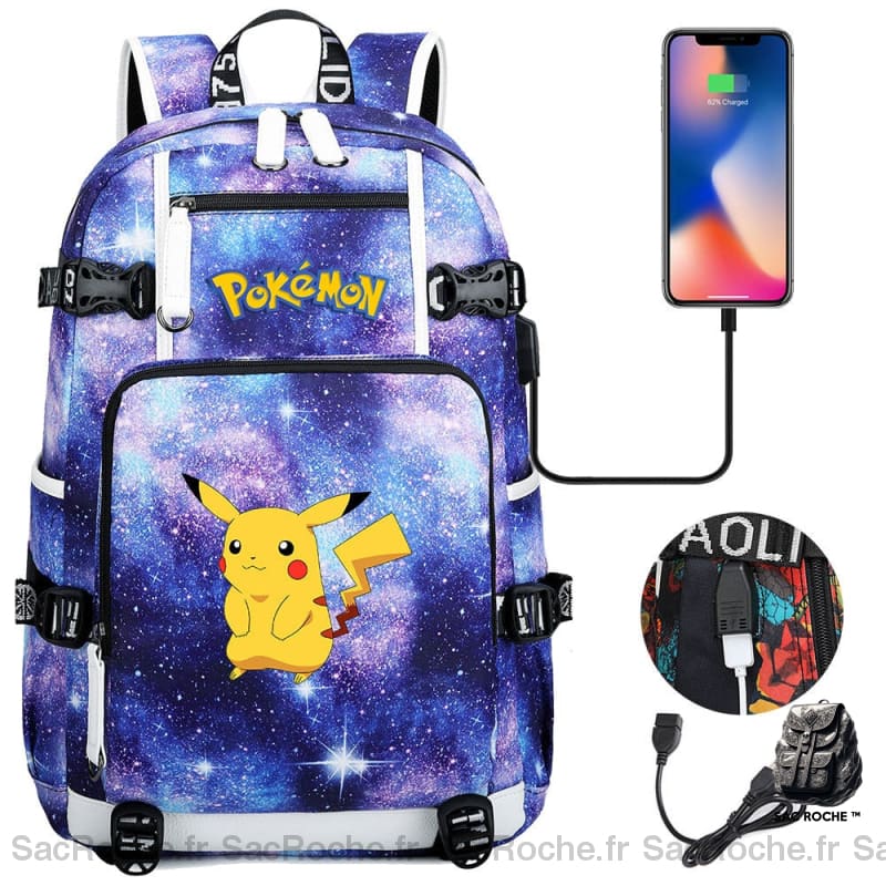 Sac Dos Pikachu Usb À Enfant