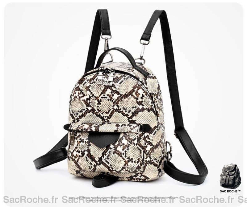 Sac Dos Serpent Noir À Femme