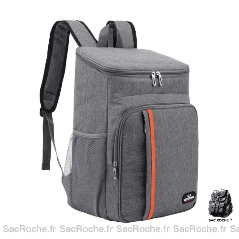 Sac Isotherme Gris Pour Pique-Nique À Dos Isotherme