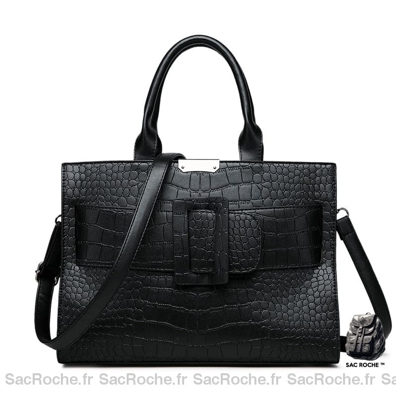 Sac Main Bandoulière Cuir Petit Noir Bandoulière Femme