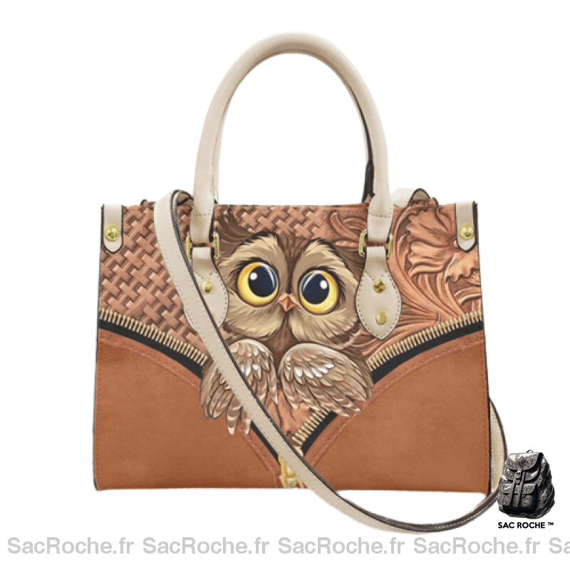 Sac Main Femme Hibou Dessin 4 / 20X29Cm À Main Femme