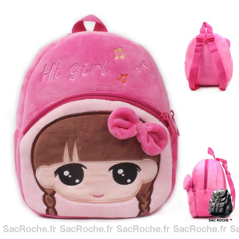 Sac Peluche Fille À Dos Enfant