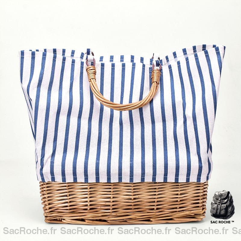 Sac Plage Rotin Style Fourre-Tout Grand Sac À Main Femme