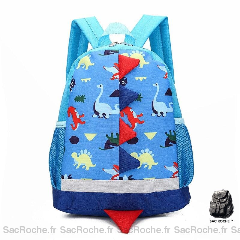 Sac à dos enfant avec imprimé dinosaure - Bleu ciel - Sac à dos scolaire Sac à dos