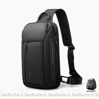 Découvrir le modèle Noir Sacoche Bandoulière Bange Compress - modèle Noir - Sac Roche ™