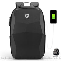 Antivol Sac À Dos Ordinateur 17 - Coque Rigide Noir Sac Dos Ordinateur