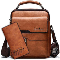 Bandoulière Cuir Tablette Homme 9.7 Marron Clair Sacoches