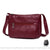 Besace Cuir Femm Multi Poches - modèle Rouge - Sac Roche ™