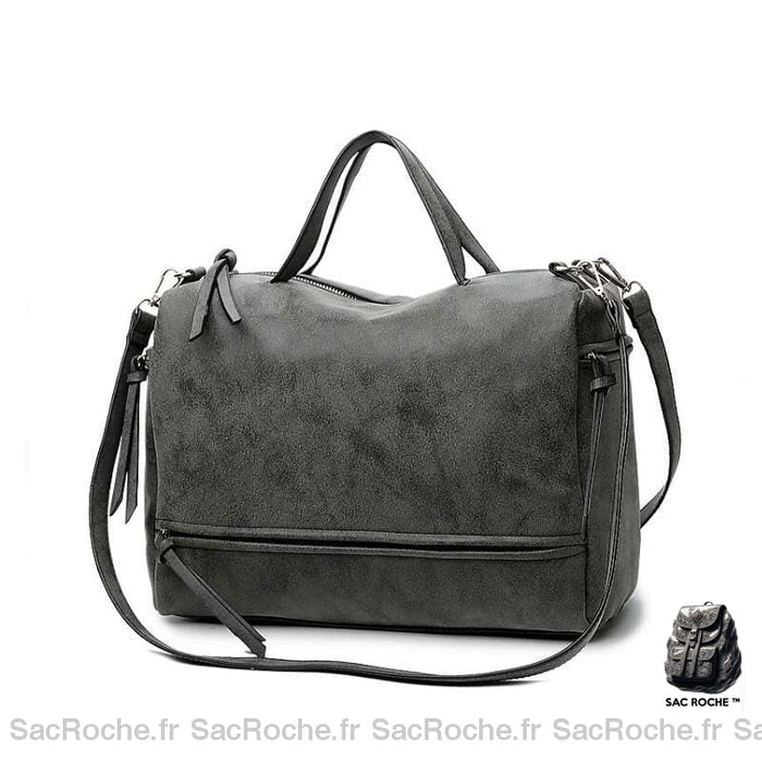Besace Cuir Femme 2017 Gris / 33Cmx13Cmx23Cm Sac Femme