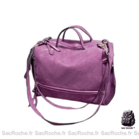 Besace cuir femme 2017 - modèle Rose / 33cmx13cmx23cm - Sac Roche ™