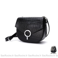 Besace Cuir Noir Femme - élégance assurée! - Sac Roche ™