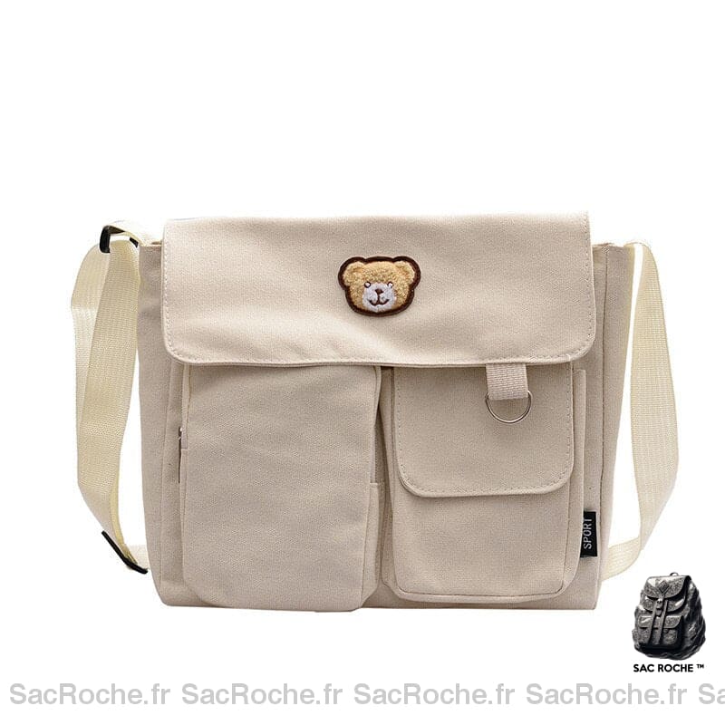 Besace Femme À Multiples Poches Ourson Sac Femme