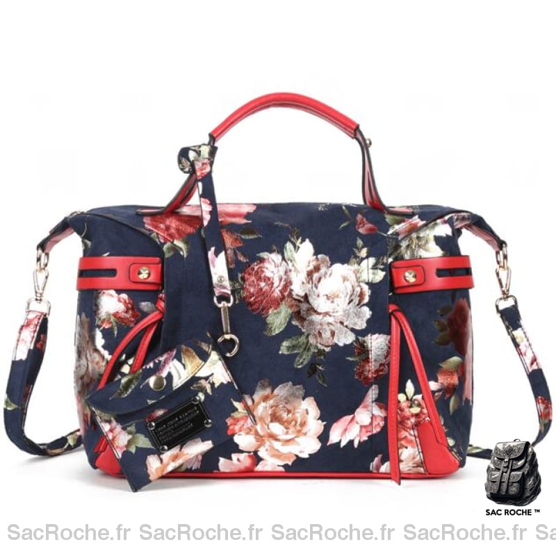 Besace Femme Cours Élégante Bleu Marine / 35X13X29Cm Sac