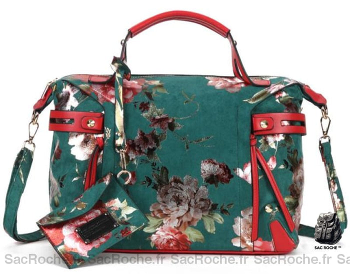 Besace Femme Cours Élégante Vert / 35X13X29Cm Sac
