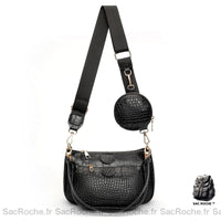 Besace Femme Cuir Compacte Rouge - Sac Roche ™