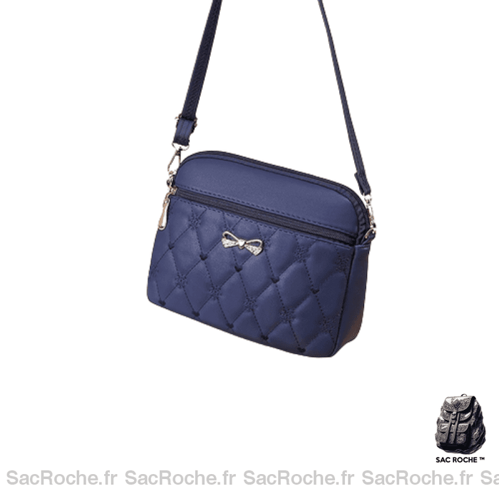 Besace Femme Économique Bleu Foncé / 26X7X18Cm Sac