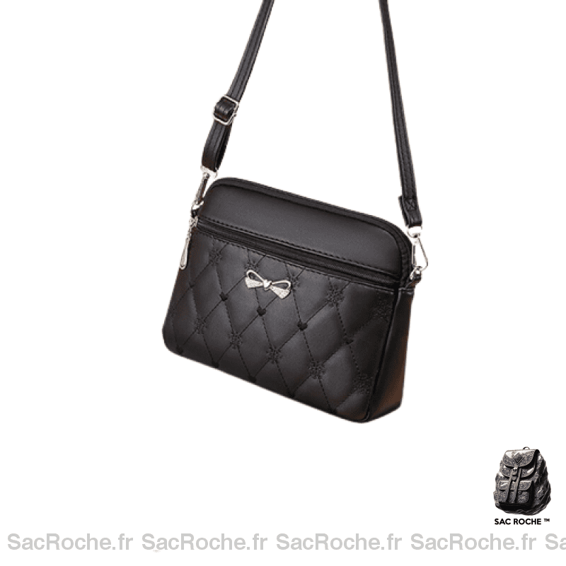 Besace Femme Économique Noir / 26X7X18Cm Sac