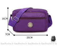Besace femme tissu pas cher - modèle 5 / 25x7x16 cm - Sac Roche ™