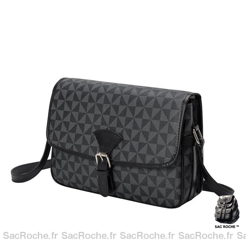 Besace Marron Foncé Femme Noir Sac