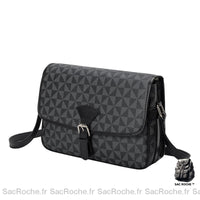 Besace Marron Foncé Femme - modèle Noir - Sac Roche ™