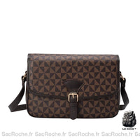 Besace Marron Foncé Femme - Sac Roche ™