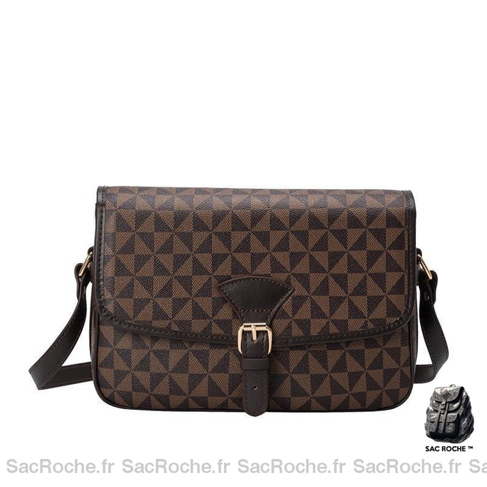 Besace Marron Foncé Femme Sac