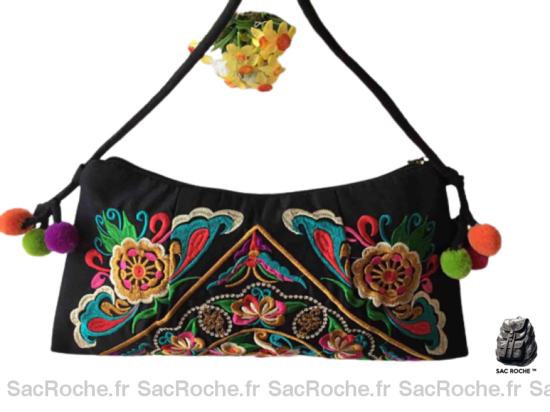 Besace Tissu Femme Élégante Et Pratique 5 / 34*17Cm Sac