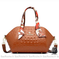 Besace trapeze femme en cuir - modèle Jaune / 31 x 14 x 18cm - Sac Roche ™