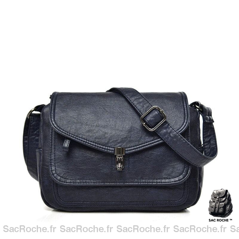 Besace Vintage Femme Élégante Et Chic Bleu Sac