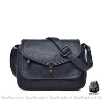 Besace Vintage Femme élégante et chic - modèle Bleu - Sac Roche ™